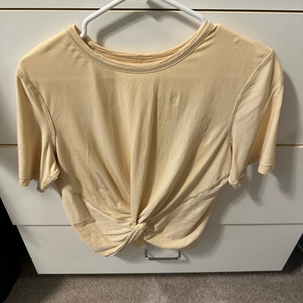 Beige Knotted Women's Top